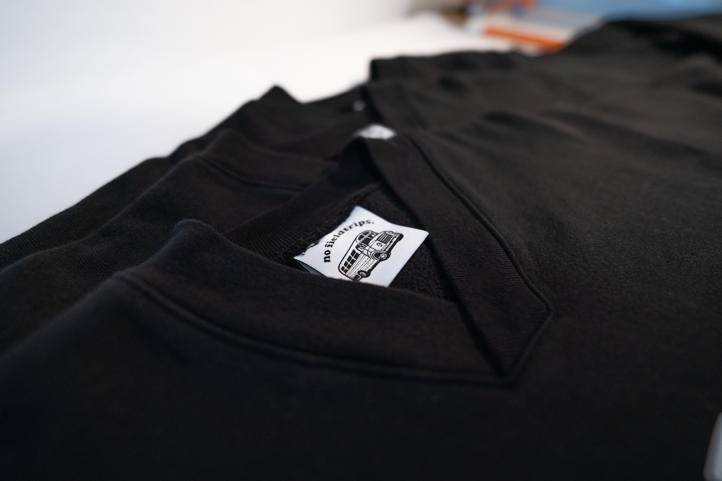 Heavy V-Neck Logo Crewneck